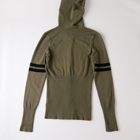 Y2K Guess Studded Hoodie Women Small Embellished Logo Vtg 2000s 90s Varsity Edge - Picture 2 of 9